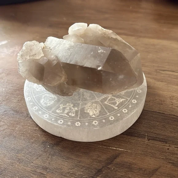 Smoky Quartz with Rutile Raw Cluster - Picture 5 of 5